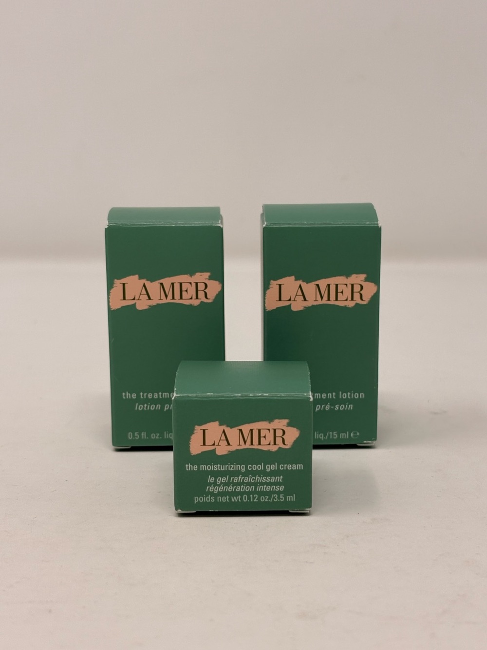 La Mer 3 Piece Skincare Set NEW Unused Treatment Lotion + Cool Gel Cream